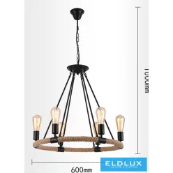 ELDLUX A20 Vintage Csillár IP20