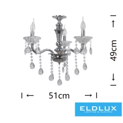 ELDLUX A26-A Kristály Csillár IP20