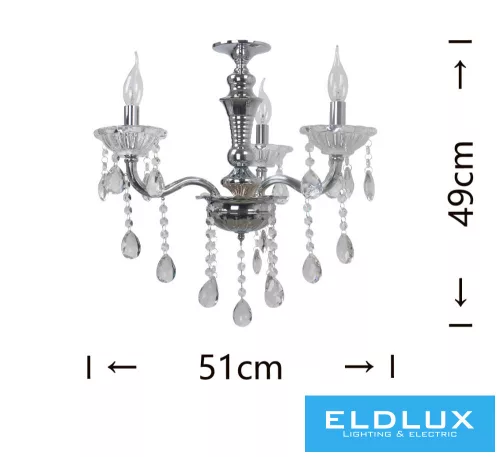 ELDLUX A26-A Kristály Csillár IP20