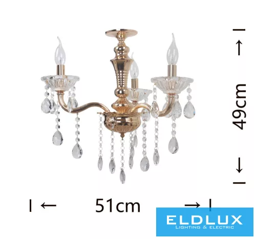 ELDLUX A26-O Kristály Csillár IP20
