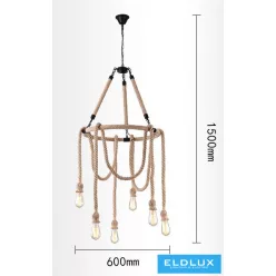 ELDLUX A38-6 Vintage Csillár IP20