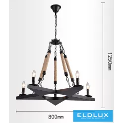 ELDLUX A39-5 Vintage Csillár IP20