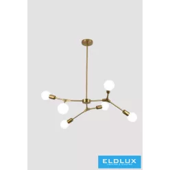   UNIVERSO Mennyezeti lámpa 6xE27 max.40w D800x660mm IP20 Óarany 5év