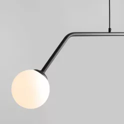   ALDEX 1064H1 PURE Többágú Függesztett Lámpa Fehér, Fekete E14 IP20