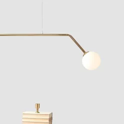   ALDEX 1064H30 PURE Modern Függesztett Lámpa Fehér, Arany E14 IP20