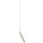 ALDEX 1067PL_G_L STICK Hengeres Mennyezeti Lámpa Fehér, Arany G9 IP20