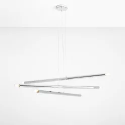   ALDEX 1072K4 TUBO Modern Led Függesztett Lámpa Króm E14 IP20