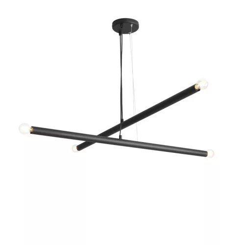 ALDEX 1072L1 TUBO Modern Led Függesztett Lámpa Fekete E14 IP20