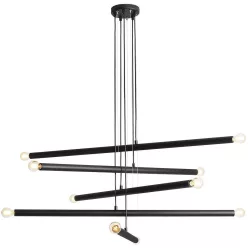   ALDEX 1072M1 TUBO Modern Led Függesztett Lámpa Fekete E14 IP20