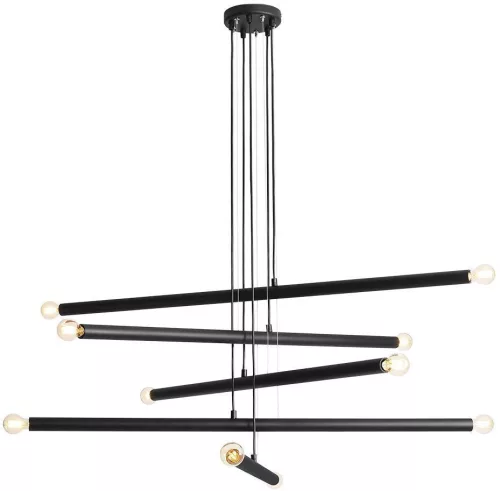 ALDEX 1072M1 TUBO Modern Led Függesztett Lámpa Fekete E14 IP20