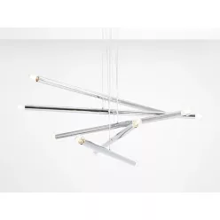  ALDEX 1072M4 TUBO Modern Led Függesztett Lámpa Króm E14 IP20
