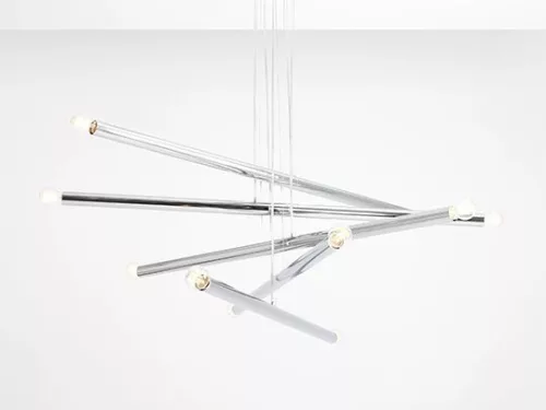 ALDEX 1072M4 TUBO Modern Led Függesztett Lámpa Króm E14 IP20
