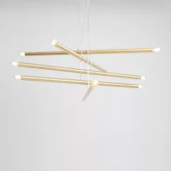   ALDEX 1072M40 TUBO Modern Led Függesztett Lámpa Sárgaréz E14 IP20