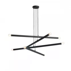   ALDEX 1072P1 TUBO Modern Led Függesztett Lámpa Fekete E14 IP20