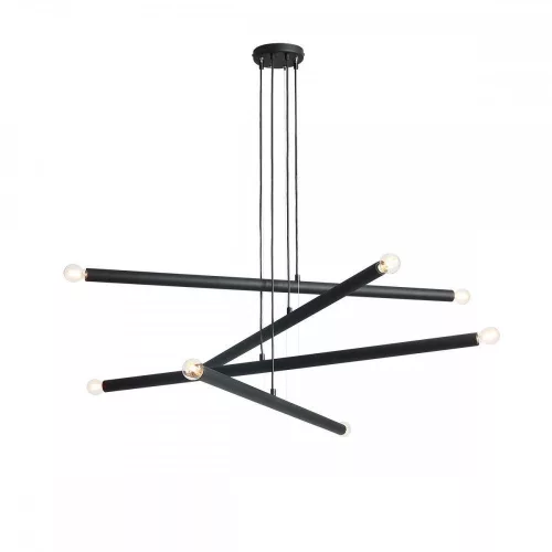 ALDEX 1072P1 TUBO Modern Led Függesztett Lámpa Fekete E14 IP20