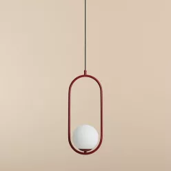   ALDEX 1086G15 RIVA Glamour Függesztett Lámpa Piros E14 IP20
