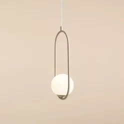   ALDEX 1086G17 RIVA Glamour Függesztett Lámpa Bézs E14 IP20
