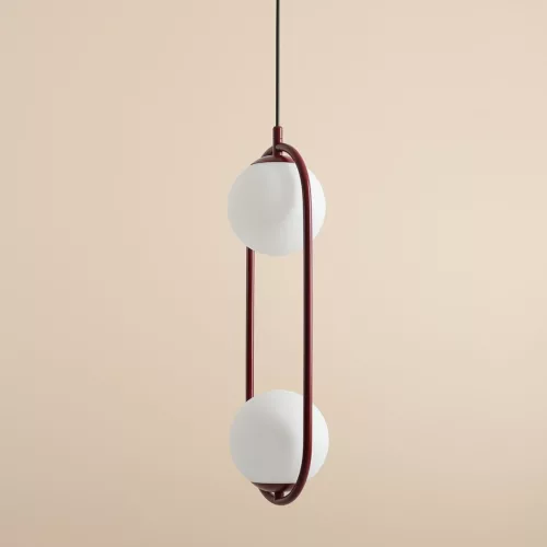 ALDEX 1086H15 RIVA Glamour Függesztett Lámpa Piros E14 IP20