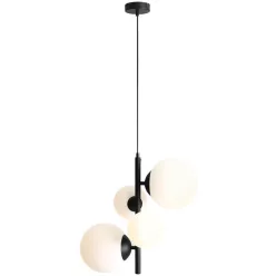   ALDEX 1091L1 BLOOM Modern Függesztett Lámpa Fehér, Fekete E14/E27 IP20