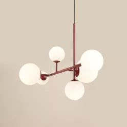   ALDEX 1092K15 DIONE Modern Függesztett Lámpa Piros E27 IP20