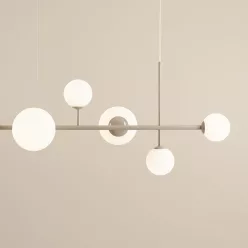   ALDEX 1092K17 DIONE Modern Függesztett Lámpa Bézs E14, E27 IP20