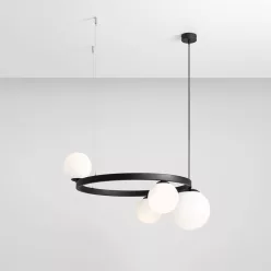   ALDEX 1099L1_R GARDA Modern Függesztett Lámpa Fekete E14/E27 IP20