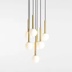   ALDEX 1103T1 RIU Többágú Függesztett Lámpa Fekete G9 IP20