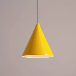   ALDEX 1108G14 FORM Modern Függesztett Lámpa Fekete, Sárga E27 IP20