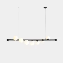   ALDEX 1115T1 WAVE Modern Led Függesztett Lámpa Fekete E14 IP20