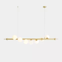   ALDEX 1115T40 WAVE Glamour Függesztett Lámpa Sárgaréz E14 IP20