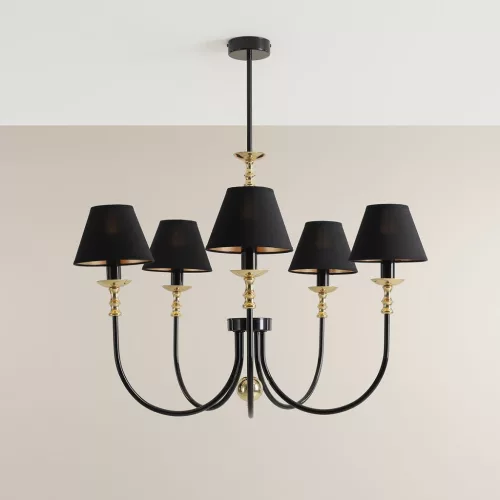 ALDEX 1118F1 ROMA Modern Csillár Fekete E14 IP20