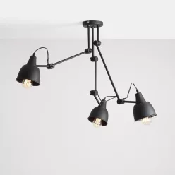 ALDEX 842PL_E AIDA Loft Mennyezeti Lámpa Fekete E27 IP20