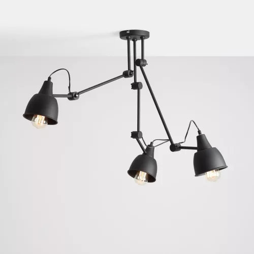 ALDEX 842PL_E AIDA Loft Mennyezeti Lámpa Fekete E27 IP20