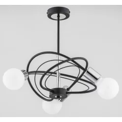   ALFA 25883 LUER Glamour Csillár Króm, Fekete, Ezüst E27 IP20