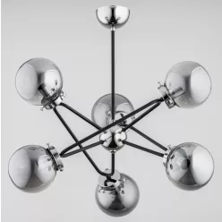   ALFA 27706 GALAXY Glamour Csillár Króm, Fekete, Ezüst E14 IP20