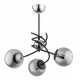 ALFA 28433 SALSA Mennyezeti Csillár Króm, Fekete, Grafit E14 IP20