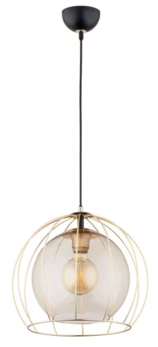 ALFA 61173 AVANGO Glamour Függesztett Lámpa Fekete, Arany E27 IP20