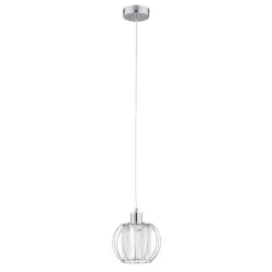   ALFA 61409 KRISTAL Egyágú Függesztett Lámpa Fém E27 IP20