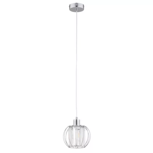 ALFA 61409 KRISTAL Egyágú Függesztett Lámpa Fém E27 IP20