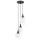 ALFA 62231 GEMINI Többágú Függesztett Lámpa Fehér, Fekete E14 IP20
