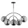 ALFA 63152 ARINI Glamour Csillár Króm, Fekete E14 IP20