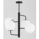 ALFA 63284 LAMUR Glamour Függesztett Lámpa Antik Arany, Fehér, Fekete E14 IP20
