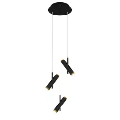 függesztett lámpa fekete színű vázzal és fém testtel beltéri használatra altavola_design-la062-p3-black - moretti.hu