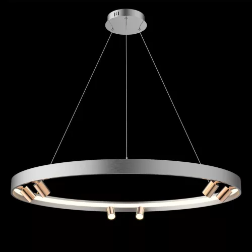 függesztett lámpa szürke színű vázzal és fém testtel beltéri használatra altavola_design-la114-p-90-6-1-grey-gold - moretti.hu