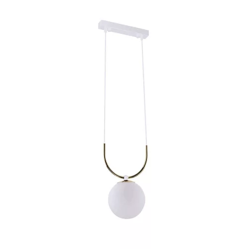 ANTIGO 8163 BALOS Glamour Függesztett Lámpa Fehér, Fényes Sárgaréz E14 IP20