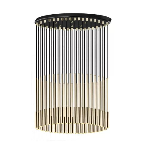 ANTIGO 8348 LARA Glamour Függesztett Lámpa Fekete, Fényes Sárgaréz G9 IP20