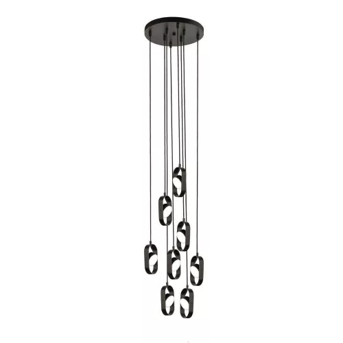 ANTIGO 8539 FUROKU Többágú Függesztett Lámpa Fekete LED IP20