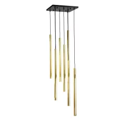   ANTIGO 8891 AKADI Modern Led Függesztett Lámpa Fekete, Fényes Sárgaréz GU10 IP20
