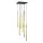 ANTIGO 8891 AKADI Modern Led Függesztett Lámpa Fekete, Fényes Sárgaréz GU10 IP20