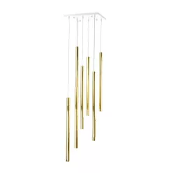   ANTIGO 8892 AKADI Modern Led Függesztett Lámpa Fehér, Fényes Sárgaréz GU10 IP20